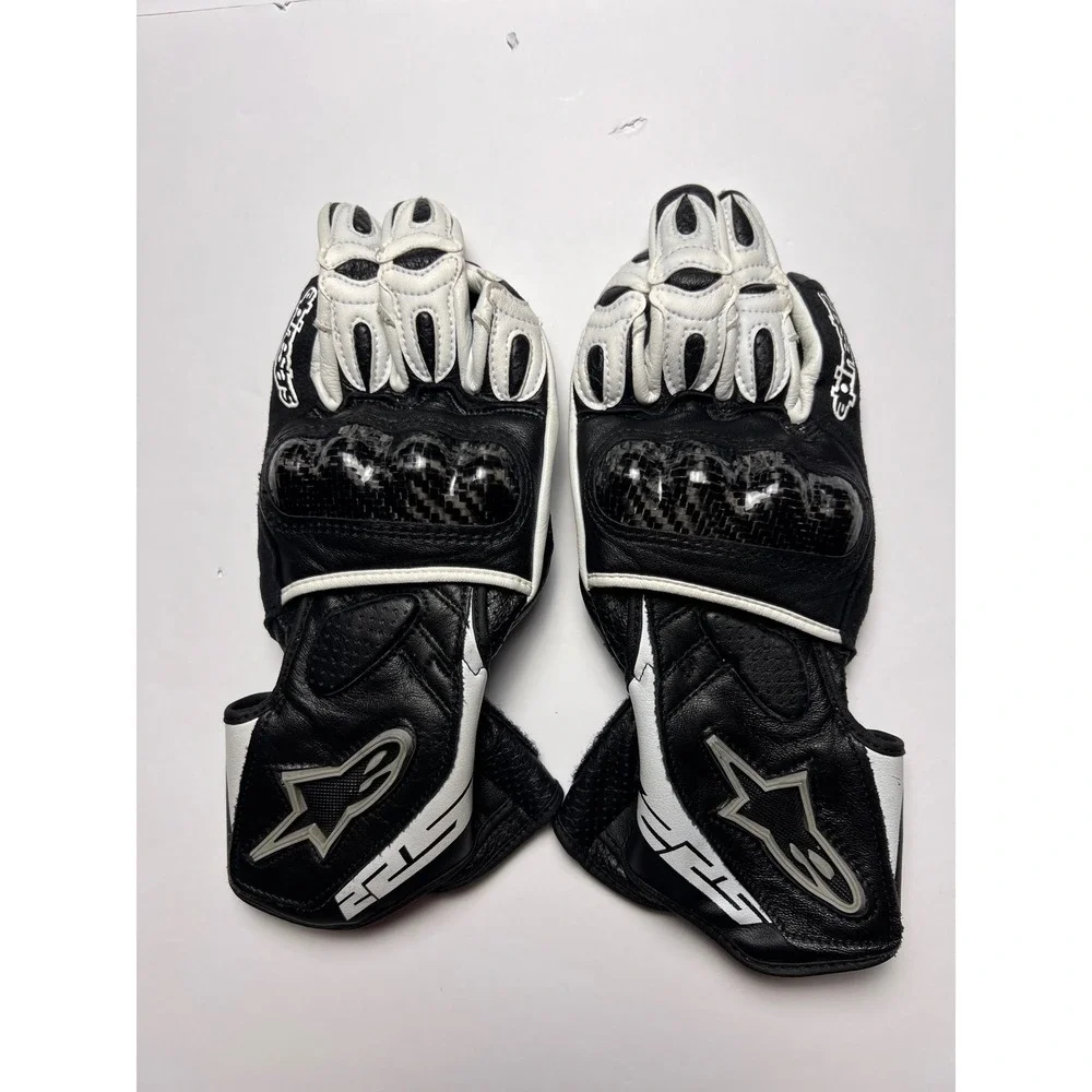 Alpinestars Stella SP-2 Motorcycle Gloves Womens Small Black White Carbon Fiber